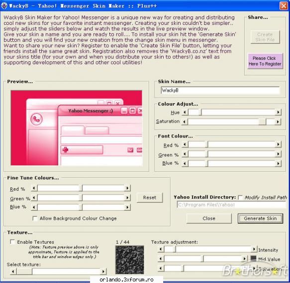 Yahoo Messener Skyn Maker - Orl@nd0 - �New SoftWar3**Download**�